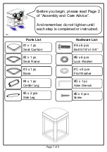 Preview for 7 page of Furniture of America CM4321S Assembly Instructions Manual