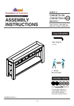 Preview for 1 page of Furniture of America CM4327S-VN Assembly Instructions Manual