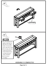 Preview for 6 page of Furniture of America CM4327S Assembly Instructions Manual