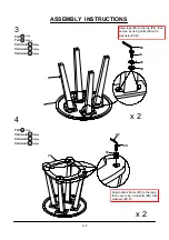 Предварительный просмотр 8 страницы Furniture of America CM4353-3PK Assembly Instructions Manual