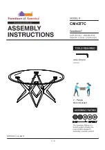 Furniture of America CM4377C Assembly Instructions Manual preview