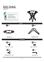 Preview for 6 page of Furniture of America CM4377E Assembly Instructions Manual