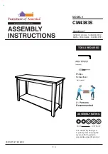 Furniture of America CM4383S Assembly Instructions Manual preview