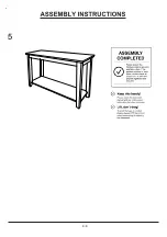 Preview for 8 page of Furniture of America CM4383S Assembly Instructions Manual