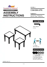 Preview for 1 page of Furniture of America CM4388-3PK Assembly Instructions Manual