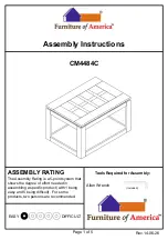 Preview for 1 page of Furniture of America CM4484C Assembly Instructions