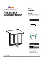 Preview for 1 page of Furniture of America CM4536E Assembly Instructions Manual