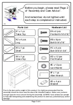 Preview for 3 page of Furniture of America CM4559S Manual