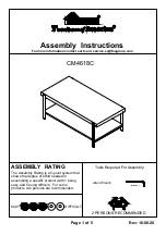 Preview for 1 page of Furniture of America CM4618C Assembly Instructions