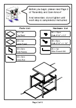 Preview for 3 page of Furniture of America CM4618E Assembly Instructions