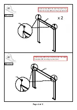 Preview for 4 page of Furniture of America CM4619E Assembly Instructions