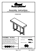 Furniture of America CM4619S Assembly Instructions Manual preview