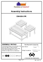 Furniture of America CM4630-3PK Assembly Instructions Manual preview