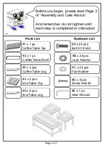 Preview for 4 page of Furniture of America CM4630-3PK Assembly Instructions Manual