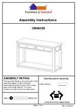 Furniture of America CM4636S Assembly Instructions preview