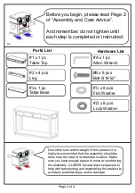 Preview for 3 page of Furniture of America CM4636S Assembly Instructions