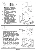 Preview for 4 page of Furniture of America CM4636S Assembly Instructions