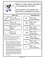 Preview for 3 page of Furniture of America CM4641C Assembly Instructions