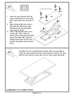 Preview for 5 page of Furniture of America CM4641C Assembly Instructions