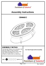 Furniture of America CM4642C Assembly Instructions preview