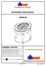 Preview for 1 page of Furniture of America CM4642E Assembly Instructions