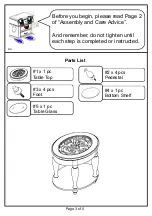 Preview for 3 page of Furniture of America CM4642E Assembly Instructions