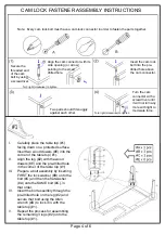 Preview for 4 page of Furniture of America CM4644WH-C Assembly Instructions Manual