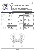 Preview for 3 page of Furniture of America CM4777-3PK Assembly Instructions Manual