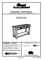 Furniture of America CM4910S Assembly Instructions preview