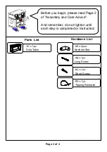 Preview for 3 page of Furniture of America CM4910S Assembly Instructions