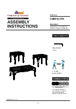 Preview for 1 page of Furniture of America CM4914-3PK Assembly Instructions Manual