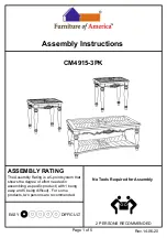 Preview for 1 page of Furniture of America CM4915-3PK Assembly Instructions