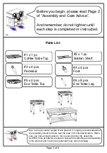 Preview for 3 page of Furniture of America CM4915-3PK Assembly Instructions