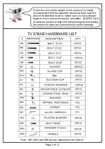 Предварительный просмотр 5 страницы Furniture of America CM5003-TV Assembly Instructions Manual