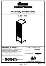 Preview for 1 page of Furniture of America CM5011-PCR Assembly Instructions Manual