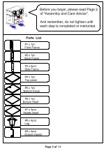Preview for 3 page of Furniture of America CM5011-PCR Assembly Instructions Manual