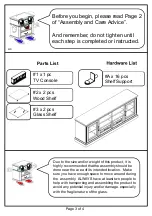 Preview for 3 page of Furniture of America CM5052-TV Assembly Instructions