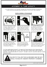 Preview for 2 page of Furniture of America CM5233 Assembly Instructions Manual