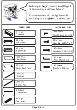 Preview for 3 page of Furniture of America CM5233 Assembly Instructions Manual