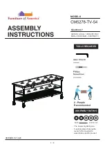 Furniture of America CM5278-TV-54 Assembly Instructions Manual preview