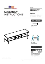 Furniture of America CM5360-TV Assembly Instructions Manual preview