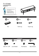 Предварительный просмотр 5 страницы Furniture of America CM5360-TV Assembly Instructions Manual