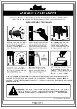 Preview for 2 page of Furniture of America CM5393-TV Assembly Instructions