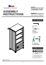 Furniture of America CM5458-PCR Assembly Instructions Manual preview