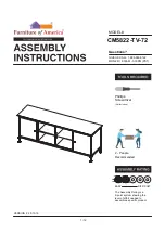 Preview for 1 page of Furniture of America CM5822-TV-72 Assembly Instructions Manual