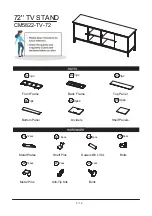 Preview for 5 page of Furniture of America CM5822-TV-72 Assembly Instructions Manual