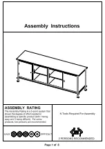 Furniture of America CM5822-TV Assembly Instructions Manual preview