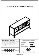 Furniture of America CM5907-TV-60-3A Assembly Instructions Manual preview