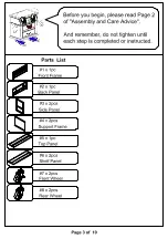 Preview for 3 page of Furniture of America CM5907-TV-60-3A Assembly Instructions Manual