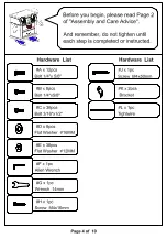 Preview for 4 page of Furniture of America CM5907-TV-60-3A Assembly Instructions Manual